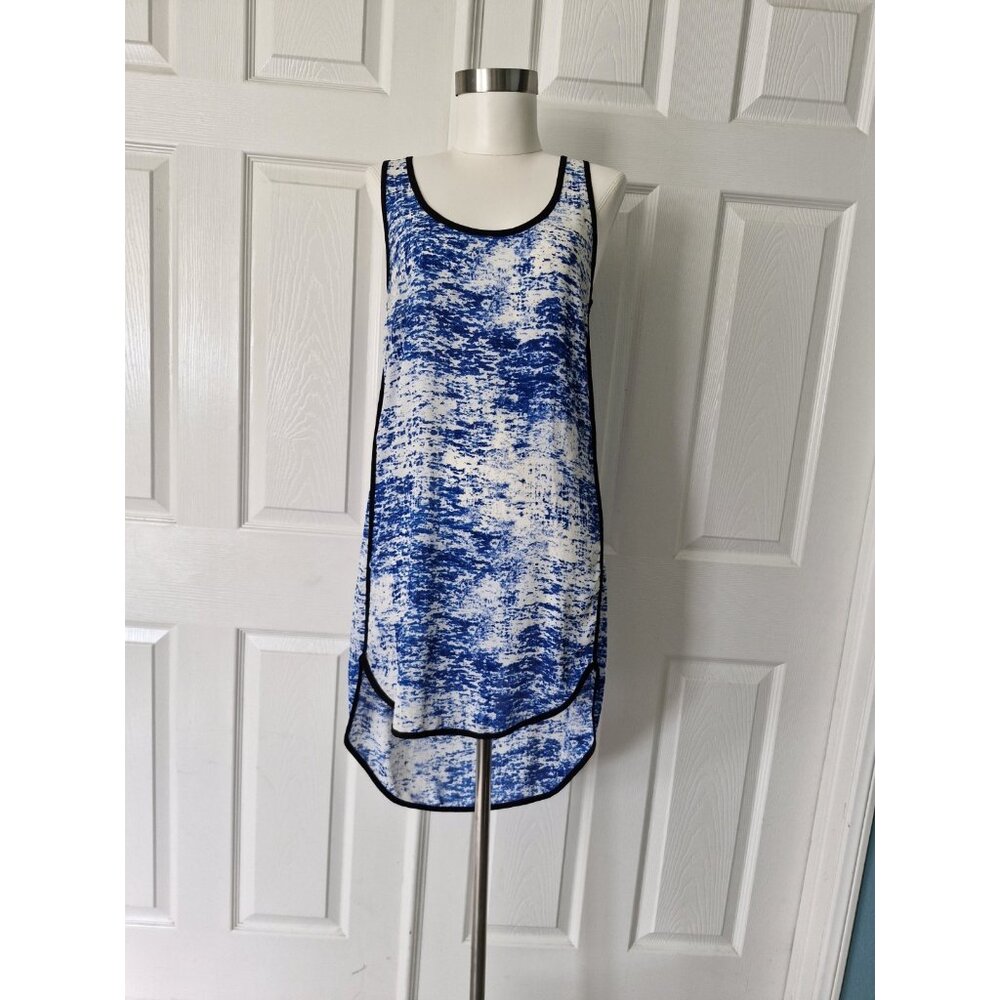 Women’s Lush  Beach Cover Up blue Midi Dress Uneven Length Size XS